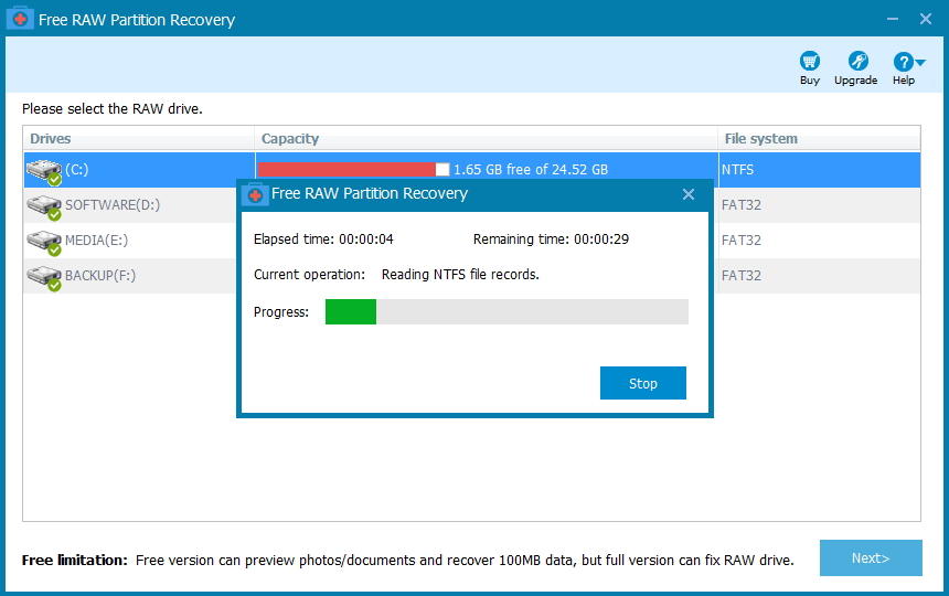 download m3 raw drive recovery